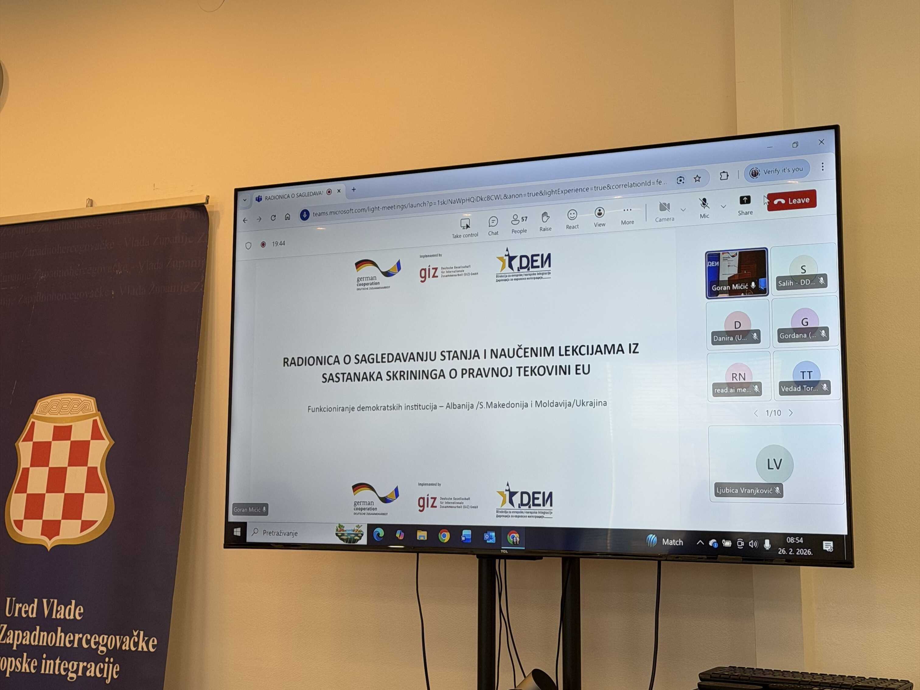 2 RADIONICA O SAGLEDAVANJU STANJA I NAUČENIM LEKCIJAMA IZ SASTANAKA SKRININGA O PRAVNOJ STEČEVINI EU